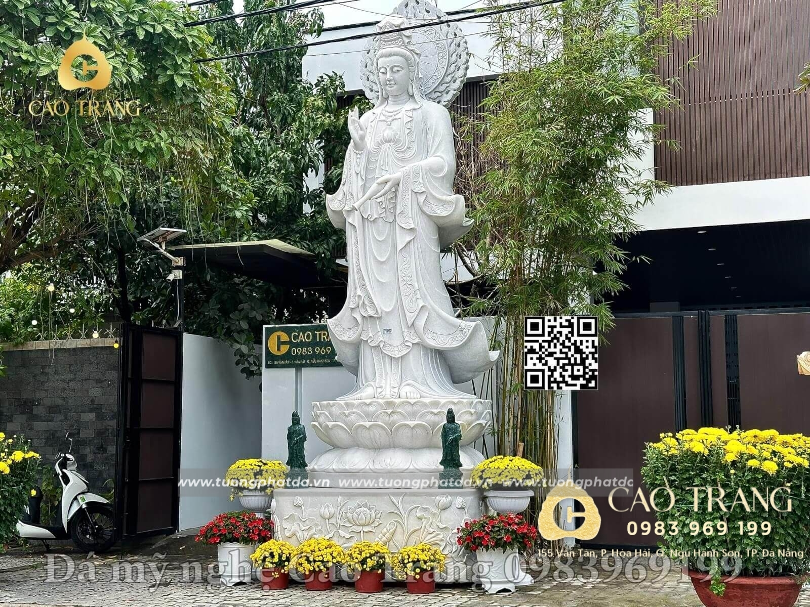 Tượng Phật Quan Âm Bằng Đá